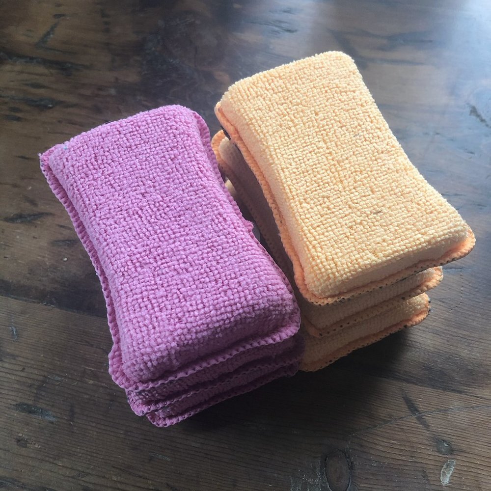 6 The Best Microfiber Sponges Pink / Orange NWT - Picture 3 of 6